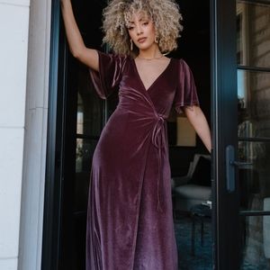 NWT Baltic Born Megan Velvet Wrap Dress